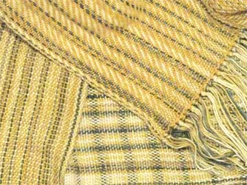 Black Hills Gold bamboo yarn handwoven scarf