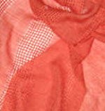 orange cashmere & silk handwoven scarves