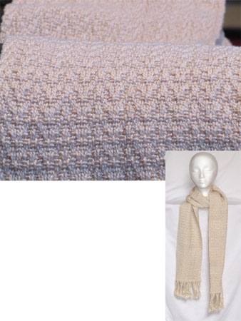 Waves Egyptian cotton handwoven scarf