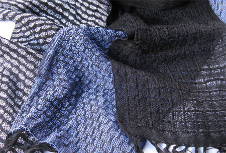handwoven lace scarves
