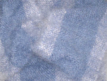 blue & silver mohair handwoven scarf