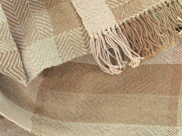 handwoven organic cotton scarves