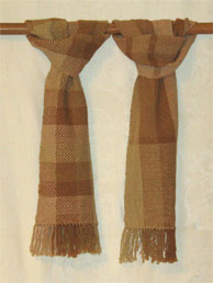 handwoven organic cotton scarves