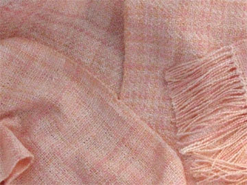 handwoven rayon boucle scarf Nutshell