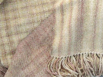 handwoven rayon boucle scarf Nutshell