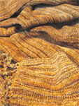 Cappucino rayon chenille handwoven scarf