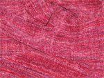 Poinsettia rayon chenille handwoven scarf