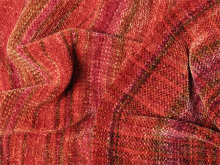 Copper rayon chenille scarf