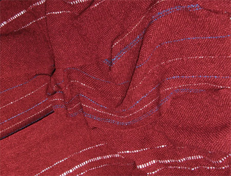 handwoven rayon boucle scarf Nutshell