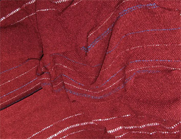 Red Currant handwoven rayon scarf