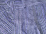 Blue Violet bamboo cotton handwoven scarf