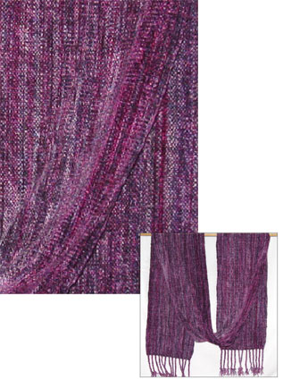 New York rayon chenille scarf