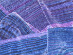 Surreal rayon chenille handwoven scarf