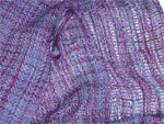 Handwoven wool and silk scarf