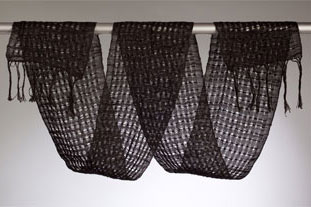 handwoven lace scarf